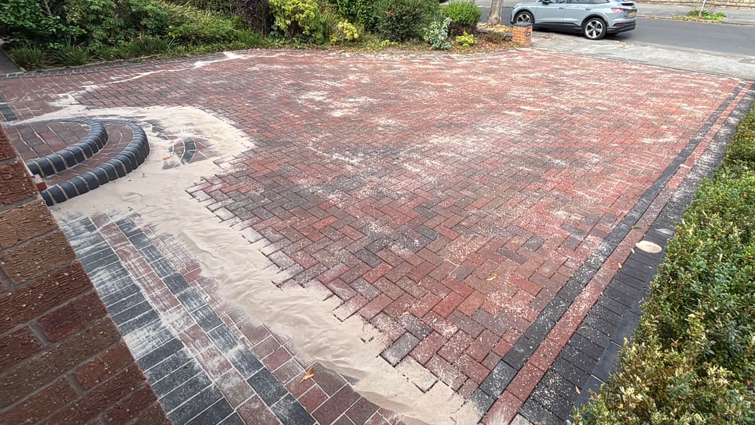 Re-sanded block paving joints